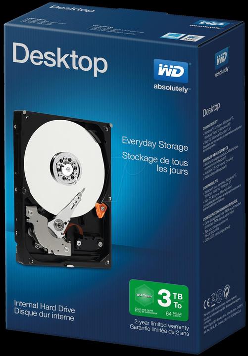 Actual product image WD Blue Retail (3 TB, 3.5", SMR)