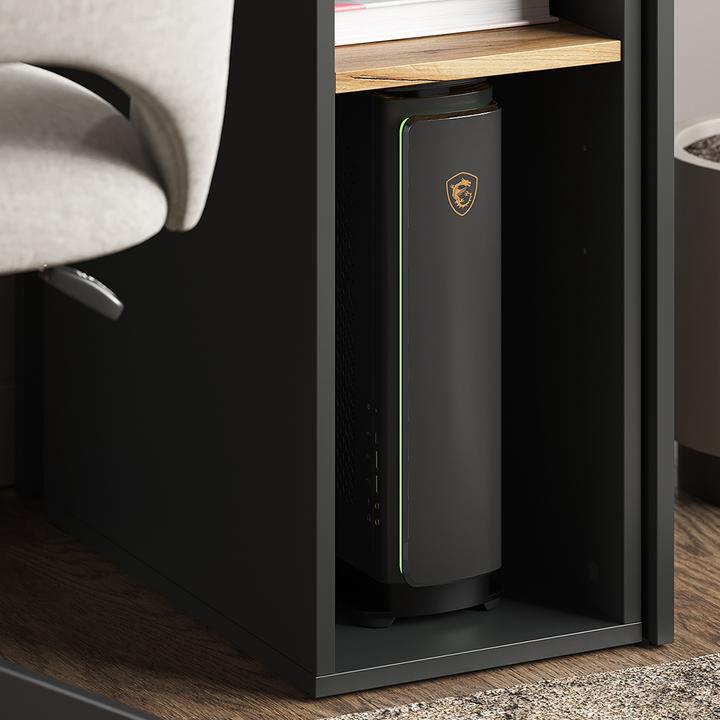 Produktbild Vichy PC-Schrank Tomy, Anthrazit/Goldkraft Eiche, 28.5 x 50 cm,2 Fächer