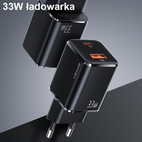 Productafbeelding Usams 33W Dubbele Poorten GaN Mini Snelle Lader (33 W)