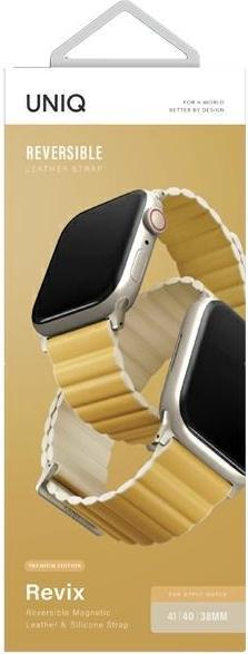 Actual product image Uniq pasek Revix Premium Apple Watch Series 1/2/3/4/5/6/7/8/SE/SE2/Ultra 42/44/45/49mm Edition Rever (ecological leather, Silicon, Plastic)