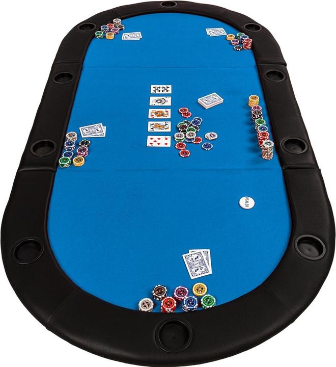 Produktbild Games Planet Pokerauflage klappbar faltbar, blau