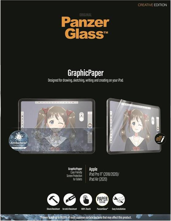 Actual product image PanzerGlass Case Friendly GrapicPaper AB (1 Piece, iPad Pro 11 2020 (2. Gen), iPad Air 2020 (4. Gen), iPad Air 2022 (5th Gen))
