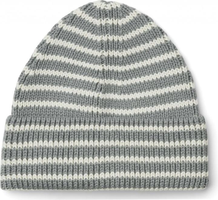 Liewood Strick Beanie Stripes Fog Cream