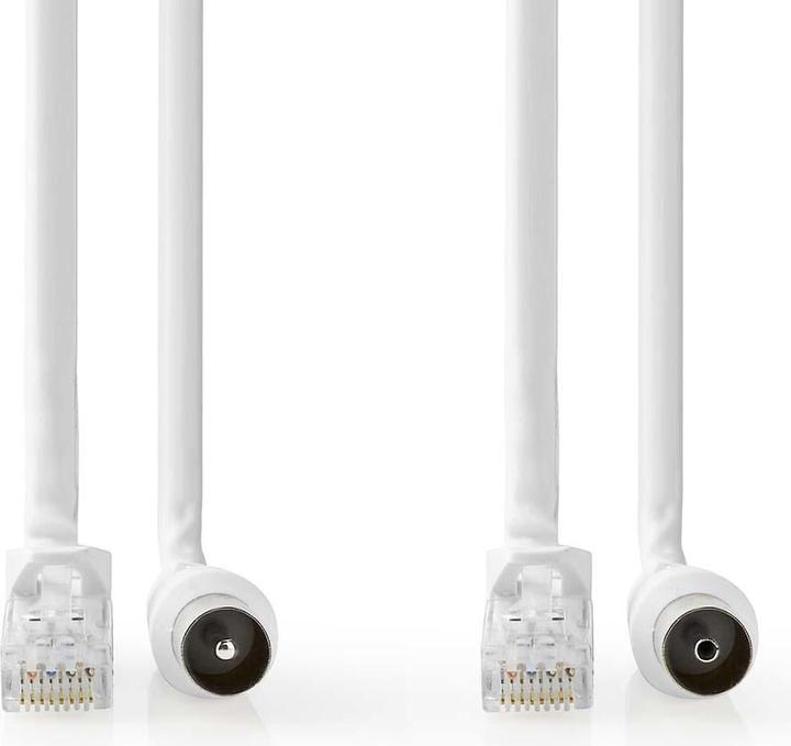 Image du produit Nedis Câble combiné coaxial Cat6 (Câble d'antenne)