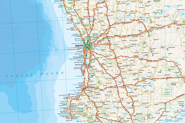Produktbild Australien, West / Australia, West (1:1.800.000)