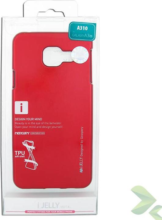 Actual product image I-Jelly - Hülle für Samsung Galaxy A3 (2016) (rot) (Samsung Galaxy A3 (2016))