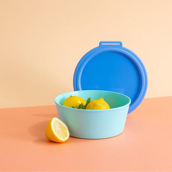 Actual product image Koziol Bowl Nora Box 18.8 cm, 1 piece, Sweet Green/Strong Blue (18.80 cm, 1.30 l, 1 x)