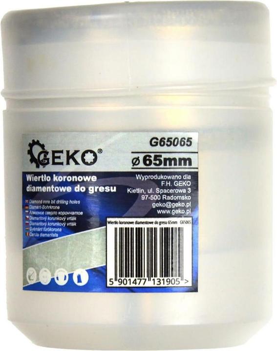 Actual product image GEKO Diamond core drill, 65 mm (65 mm)