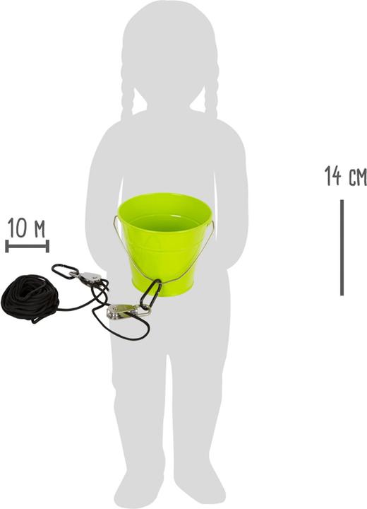 Actual product image small foot Pulley with bucket