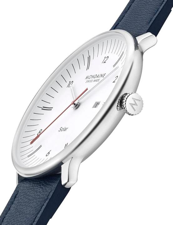 Produktbild Mondaine MLE.41910.LDV Herrenuhr Doppio Solar 41mm 5ATM (Swiss Made, Analoguhr)