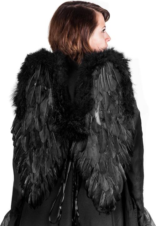 Produktbild Metamorph Grosse schwarze Kostüm Feder Flügel - für Fasching