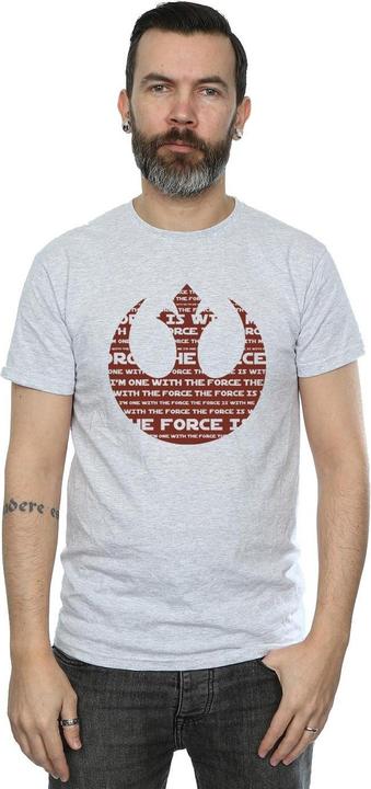 Produktbild Star Wars Rogue One I'm One With The Force Alliance Emblem Red TShirt (L)