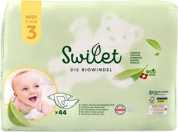 Swilet La couche bio (Taille 3, Pack, 44 pièce(s))