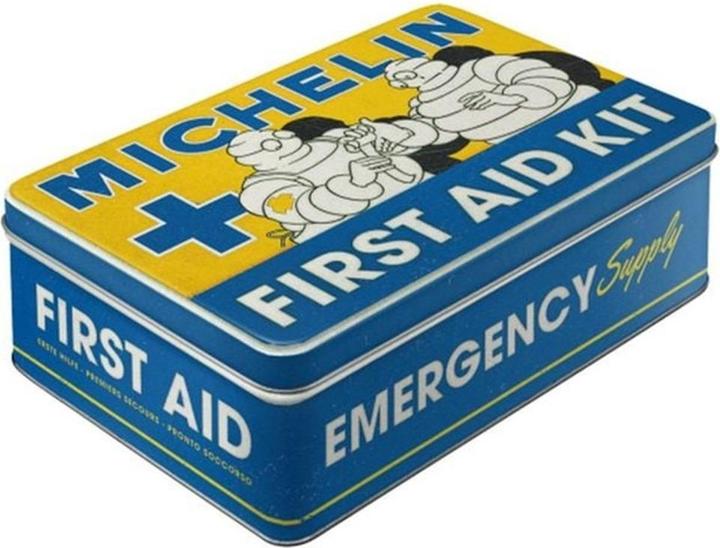 Immagine prodotto Nostalgic-Art Merchandising Scatola per medicinali Nostalgic Art Michelin Blu/Giallo, Larghezza: 23 cm, Altezza: 16