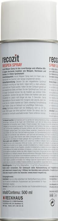 Produktbild Recozit Wespen Spray (500 ml)