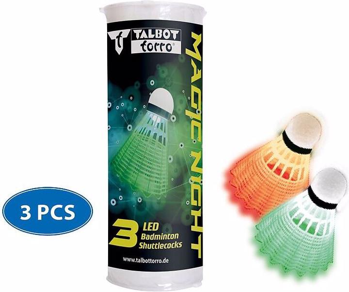 Actual product image Talbot Torro Badminton Ball Magic Night LED