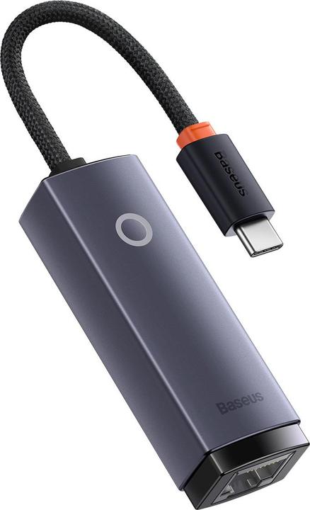 Produktbild Baseus Lite Series USB-C to RJ45 network adapter (gray) (USB-C, RJ45 (1x))