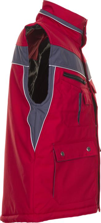 Actual product image Planam Plaline work waistcoat winter waistcoat red slate size XS (XS)