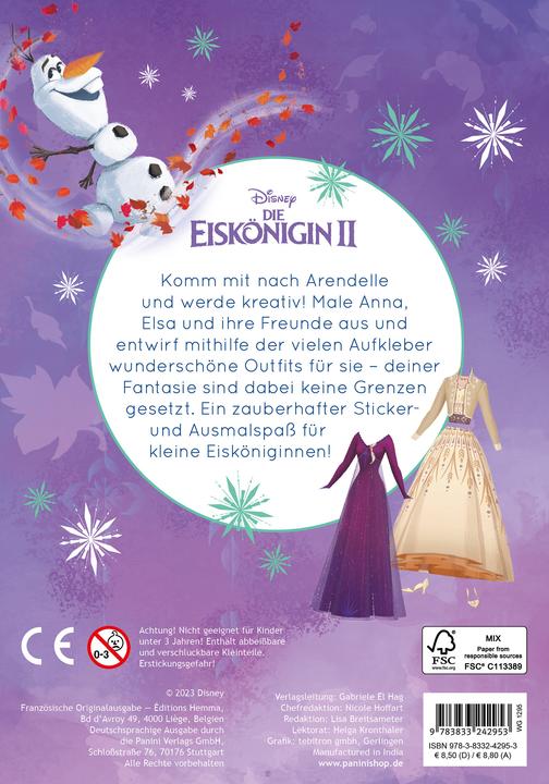 Actual product image Panini Disney The Ice Queen 2 My Great Styling Fun