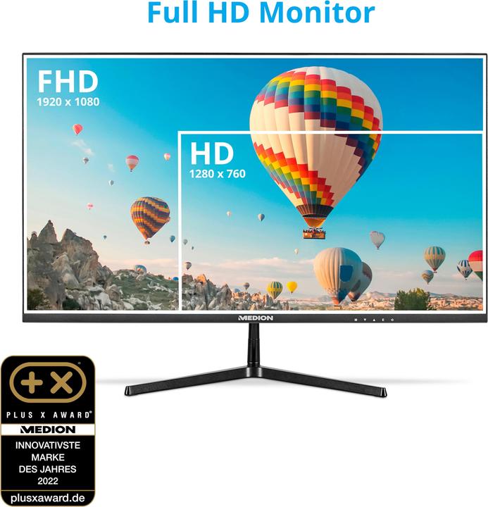 Actual product image Medion AKOYA® P52424 (MD 20152) Widescreen Monitor (1920 x 1080 pixels, 24")