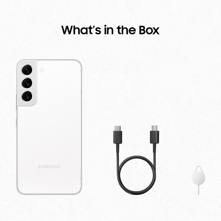 Actual product image Samsung Galaxy S22 EU (128 GB, Phantom White, 6.10", Dual SIM, 50 Mpx, 5G)