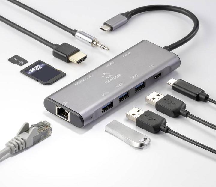 Produktbild Renkforce RF-DKS-904 (USB-C, 9 Ports)