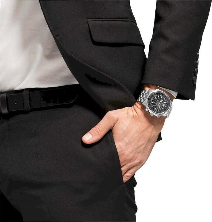 Actual product image Citizen CB5860-86E Promaster Sky Chronograph 43mm 20ATM (Analogue wristwatch, Power reserve display, 43 mm)
