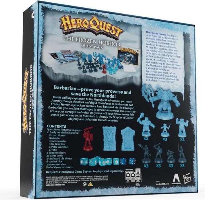 Produktbild Hasbro HeroQuest - Expansion - Frozen Horror (HABF5815UU0) (Englisch)