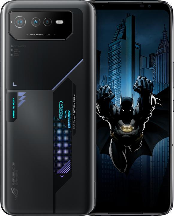 Actual product image ASUS ROG Phone 6 Batman Edition (256 GB, Black, 6.78", Dual SIM, 50 Mpx, 5G)