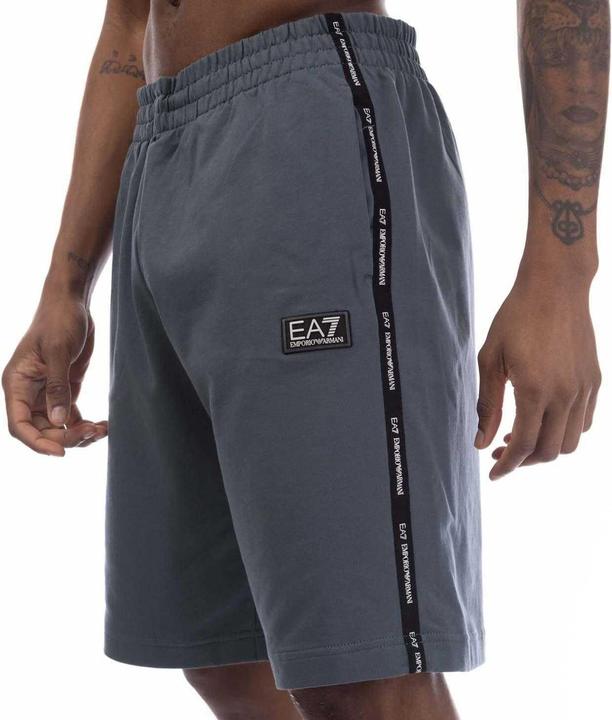 Actual product image Emporio Armani Mens Logo Branded Tape Shorts (M)