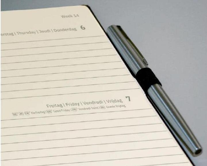 Productafbeelding Sigel Weekkalender 2025 C2522 1W/2S zwart 21x13,5cm (135 x 210 mm, Duits)