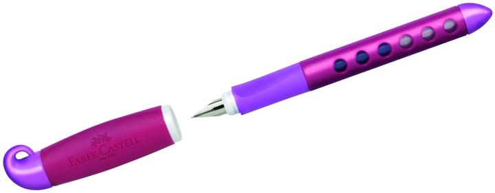 Actual product image Faber-Castell Fountain pen Scribolino Medium (M), Purple Violet (Violet, Lilac, 1 x)