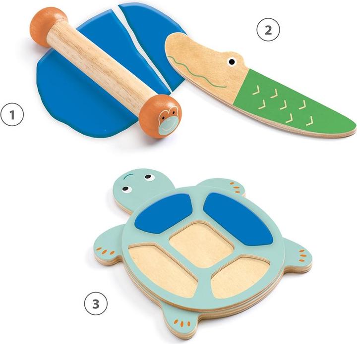Actual product image Djeco My play dough jungle animals