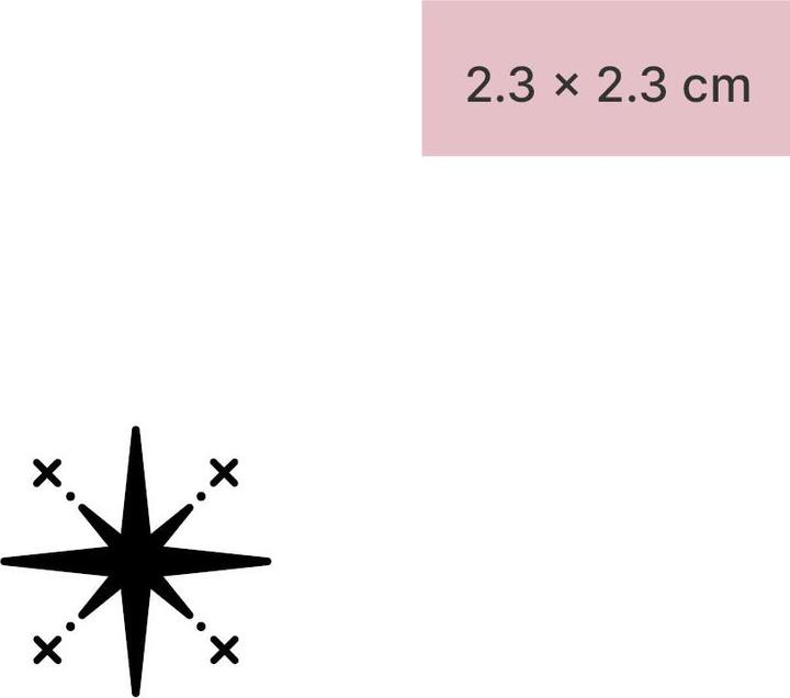 Image du produit minink Tatouage temporaire - Boussole avec des étoiles