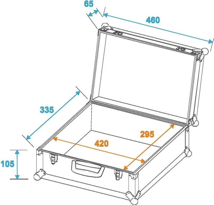 Produktbild Roadinger Universal-Koffer-Case FOAM, schwarz (Universal)