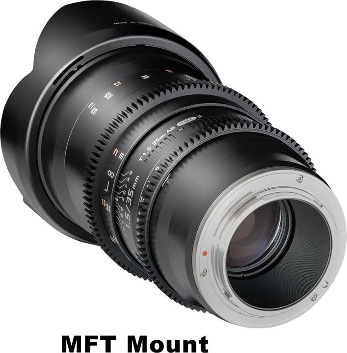 Produktbild Samyang 35mm T1.5 VDSLR II MFT (Micro Four Thirds, APS-C / DX, Vollformat)