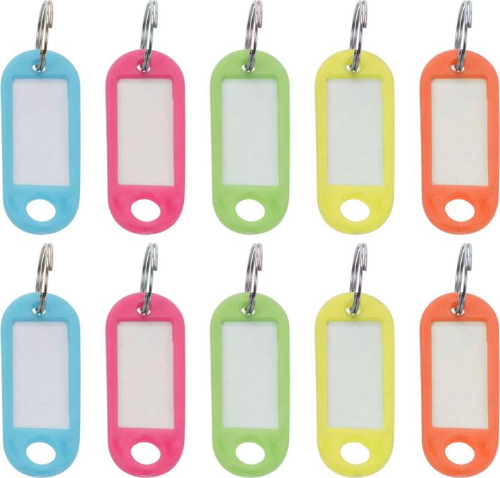 Actual product image Easygift Key rings with signs for labelling, 10 pieces