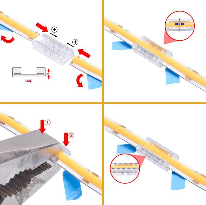 Image du produit OK-Line Connecteur direct pour bandes de LED COB 6,0 (1.50 cm)