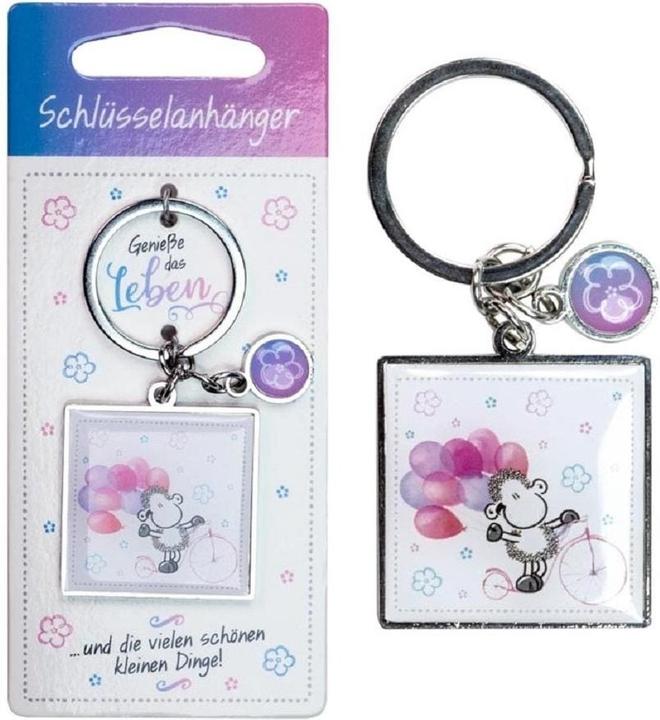 Actual product image Sheepworld Keychain 3.5 x 7.7 cm,,Enjoy life