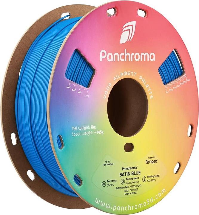Produktbild Polymaker Panchroma™ PLA Satin (PLA, 1.75 mm, 1000 g, Blau)