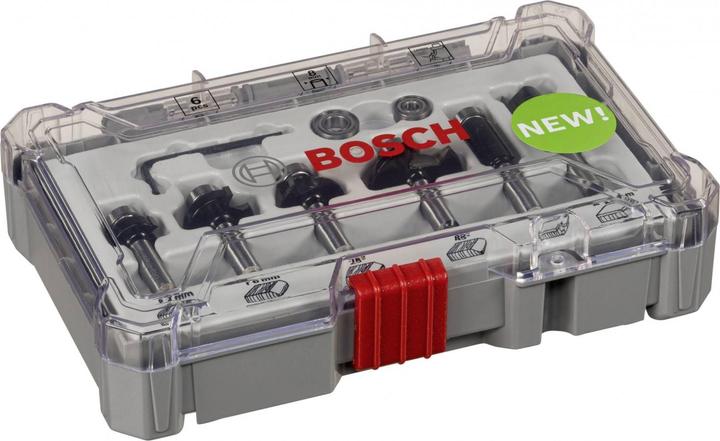 Produktbild Bosch Professional Zubehör 6-teiliges Rand- und Kantenfräser-Set, 8-mm-Schaft für Handfräsen