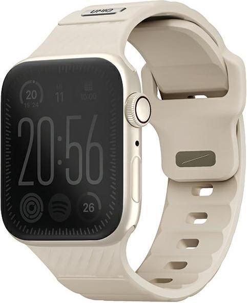 Uniq pasek Stride Apple Watch Series 1/2/3/4/5/6/7/8/9/SE/SE2 38/40/41mm FKM Rubber Strap khaki/pale (Kunststoff)