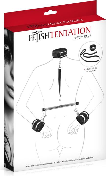 Actual product image Fetish Tentation Menottes et collier de soumission -
