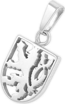 Brilio Original white gold pendant Czech lion 241 001 01107 07