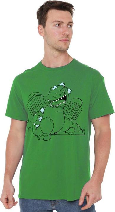 Immagine prodotto Rugrats Destroys City Maglietta Reptar Uomo (4XL)