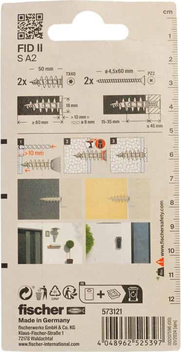 Actual product image Fischer Ready2Fix Insulated façade K (2 pcs.)
