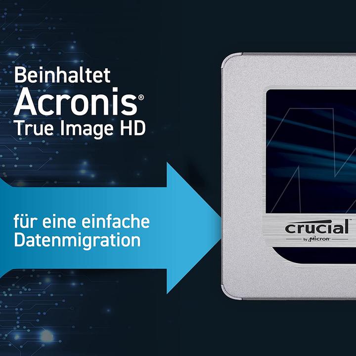 Image du produit Crucial Mx500 (1000 Go, 2.5")