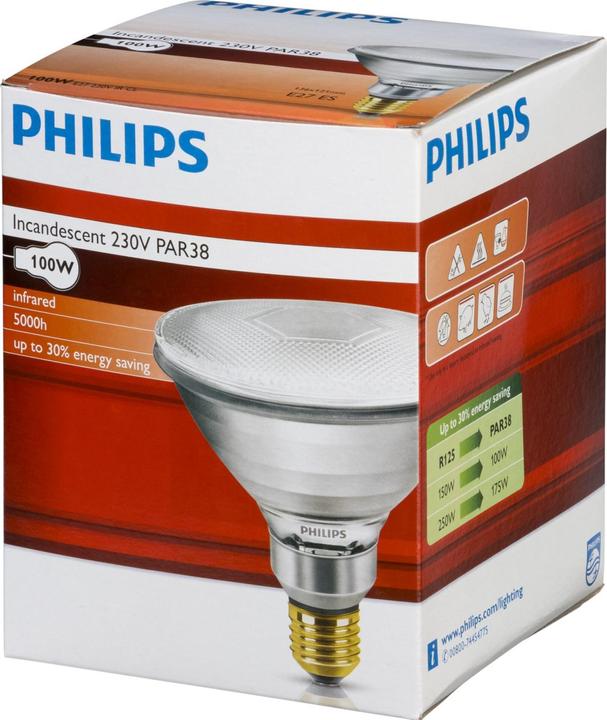 Produktbild Philips infraraudonųjų spindulių PAR38 IR 230V E27 - 871150011578215 (100 W)