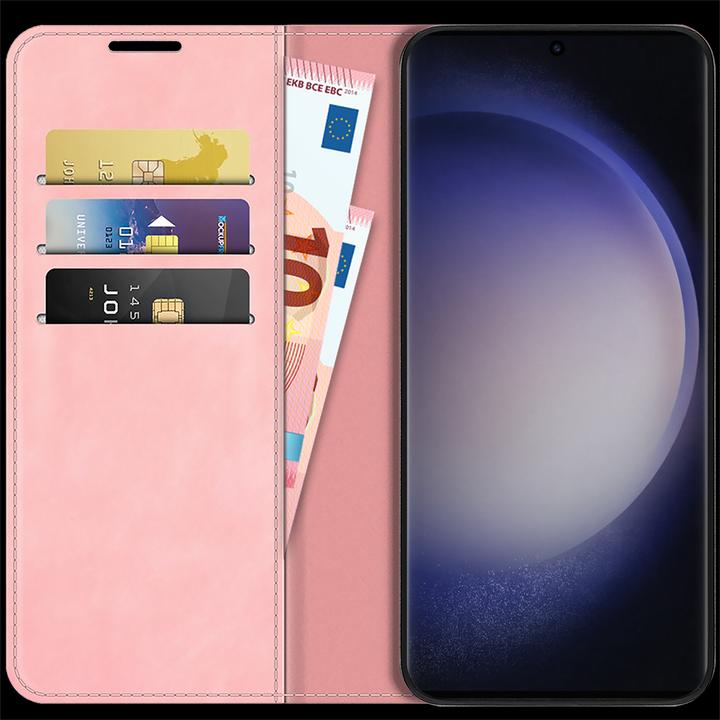 Actual product image Cazy Book Case Compatible with Samsung Galaxy S23 Ultra - Cover Foldable Magnetic Synthetic Leather - (Samsung Galaxy S23 Ultra)