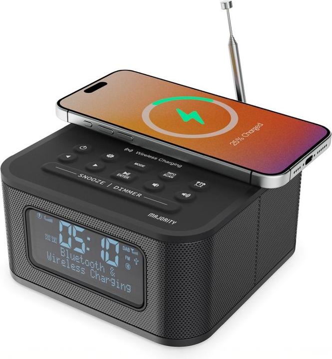 Actual product image Majority Knapton DAB+ Radio mit Qi Ladefunktion (VHF, DAB+, Bluetooth)